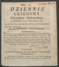 dziennik urzedowy woj.sandomierskiego 1819-17-00001